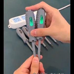 กระแสไฟฟ้า 1/2ชิ้น แรงบิดสูง 100-250 โวลต์ ปากกาวัด สีคู่ ทดสอบแรงดัน ไฟฟ้า มือถือ