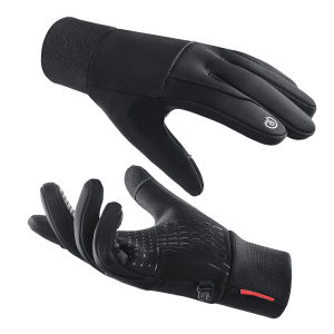 Waterproof Cycling Gloves Winter Touch Screen Bicycle Gloves Outdoor Scooter Windproof Riding Motorcycle Ski Warm Bike Gloves