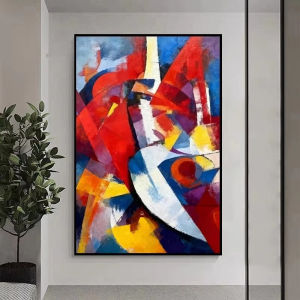 KAYOU | 5D DIY Diamond Painting Kit Kandinsky Abstract Artwork Full Drill Rhinestone Wall Decor Craft Kit for Home Decor Gift Frameless