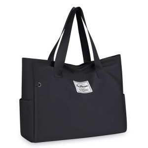 2024 New Womens Handbag Single Shoulder Bag Large Capacity Pure Color Simple Nylon Bag Tote Bag Fashion Trend Summer Casual