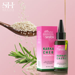SEVICH Karkar Chebe Hair Growth Oil 40ml Rosemary Hair Growth Serum Anti Hair Loss Products Fast Regrowth Essential Oil Repair Scalp Frizzy Thinning Damaged Hair Care