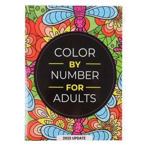 Stress-Relief Art Relax Book with Intricate Designs Vibrant Patterns Book Mandalas Color By Numbers for Adults 2025 Update
