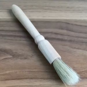 แปรงไม้ ที่ปัดผง ที่ทำความสะอาด เครื่องบดกาแฟ ปัดผงกาแฟ แปรงปัดผงกาแฟ ด้ามจับไม้ ที่ทำความสะอาด เครื่องชงกาแฟ ยาว 18 ซม.