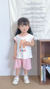 100% Cotton Baby Summer Sleeveless Set Toddler Tank Top Outfit Lightweight & Breathable Healthy & Safe