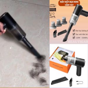 Máy hút bụi cầm tay mini hút bụi ô tô xe hơi giường đệm sạc cổng tiếp nối USB tiện nghi nhỏ gọn - XR-2304