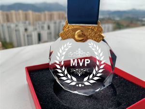 1st 2nd 3rd Place Crystal Trophy - Champion Runner-Up & Bronze Award Pendants for Sports Competitions Ceremonies