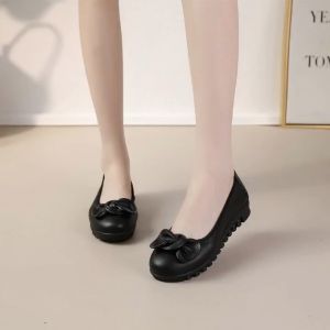 new Sepatu  pita woman flat wanita kulit Sepatu Wanita melati Shoes flat