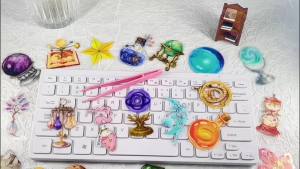 50PCS Creative Stargazing Hot Stamped PET Transparent Material Stickers DIY Decorative Personalized Decorative Stickers