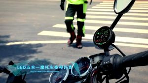 【big-discount】 Waterproof 9 24V Night Vision motorcycle volt meter with charger Volt Gauge Display Electric Bike LED Clock Watch Water Temperature Meter