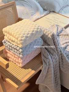 Womens Thickened Coral Fleece Bath Towel Absorbent Quick Dry Large Size Non-Cotton Pure Cotton Bath Towel for Adults