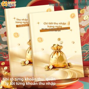 XUEDELE | Sổ Ghi Chép Tài Chính Hàng Ngày Lưu Lượng Tiền Mặt Thu Nhập và Chi Tiêu