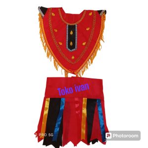 KOSTUM KESENIAN TOPENG IRENG / BAJU DAYAKAN / BAJU KESENIAN JARAN KEPANG