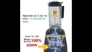 Máy xay sinh tố công nghiệp 1đế 2 ly xay 2.2l Gali 2200w dùng cho nhà trẻ trường học điểm kinh doanh đồ uống nhà hàng đa chức năng xay trái cây rau củ hàng tỏi ớt các loại thịt nước chấm sữa hạt bảo hành 12 tháng Moon