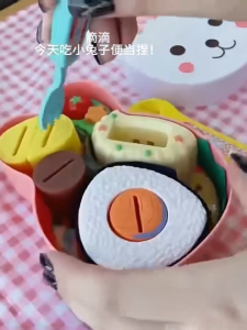 Feeding Toys Rice Ball and Lunch Box Set Childrens House Toys Ramen Feeding Simulated Food Toys