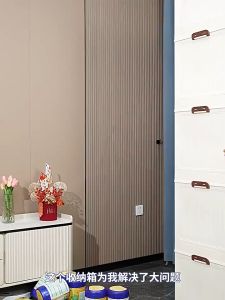 ตู้เสื้อผ้าเด็กพาสติก 4 ชั้น ขนาด 55x33x120 cm แถมฟรี ไม้แขวนเสื้อ 10 ชิ้น