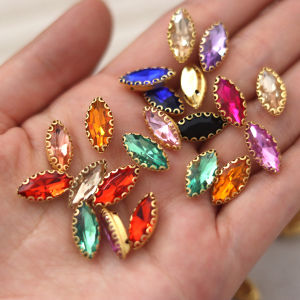 50 Cái Đá Acrylic Nhiều Màu Nhiều Hình Dạng Thủ Công DIY Trang Sức Phụ Kiện Quần Áo Trang Phục Khiêu Vũ Trang Trí Đá Rhinestone