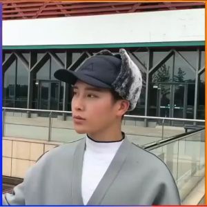 Mũ chùm đầu tai kèm chống nắng bảo vệ mặtMũ Lưỡi Trai Lót Lông Trùm Tai Kèm Khẩu trang giữ ấm