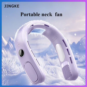 Taoxi bán dẫn làm mát cổ Fan 6000mAh có thể sạc qua USB Quạt không cánh Màn hình LED kỹ thuật số xách tay Quạt đeo cổ