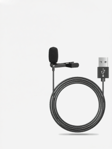 Desktop Type USB Clip-On Microphone for Gaming Conferences Recording Amplifier 3.5mm Jack Wired Ear Hanging Design China Made