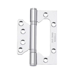 B.F. 2Pcs Stainless Steel Butterfly Door Hinges 4 Inches Silver