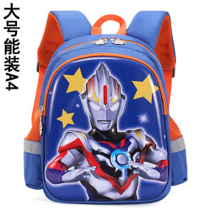 Ultraman Hardshell Backpack for Boys Kindergarten Childrens Bookbag Spiderman Design Dual Shoulder Straps Suitable for 3-6 Years Old