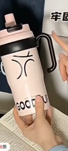 แก้วเก็บความเย็น 700กระติกน้ำร้อน แก้วขนาดใหญ่ แบบพกพา316 สแตนเลสเซรามิคเคลือบ มูลค่าสูงความจุขนาดใหญ่แบบพกพา 4 สี-1680