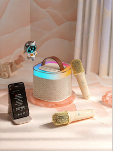 soaiy | Bluetooth Home K-Singing Speaker with Kids Microphone For Outdoor and Family KTV