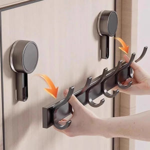 Móc Treo Nhà Bếp Không Cần Khoan Kiểu Hiện Đại Hợp Kim Nhôm Móc Treo Tường Móc Treo Áo Cho Phòng Tắm Và Lưu Trữ Quần Áo Phụ Kiện Gia Dụng