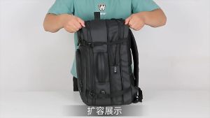 FRN New 45L Expandable Large Capacity Men Busuiness Travel Backpack 15.61717.3 inch Multifuction Laptop Backpack Bag