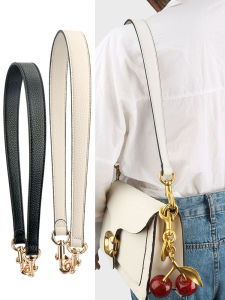 Litchi Pattern Genuine Leather Handbag Strap Single Shoulder Bag Accessory Versatile Bag Belt Leather Strap for Bags