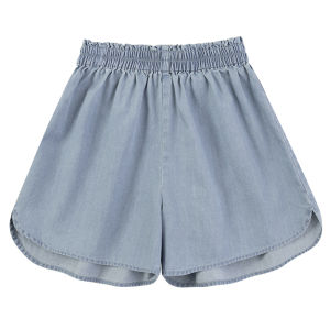 Hacikis Kids Casual Cotton Shorts Baby Girls Denim Pants Thin Summer Wear Age 3-14 Childrens Loose Leisure Trousers