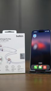 Belkin CAB011 สายชาร์จ USB-C to USB-C ชาร์จเร็ว 60 วัตต์ สายถักทนขึ้น 30 เท่า ได้รับการรับรอง USB-IF