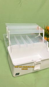 WARS Box Organizer Kotak Tempat Penyimpanan Serbaguna Jepit Rambut Mainan Makeup /Obat P3K 3 Tingkat