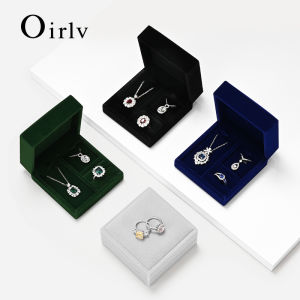 Oirlv Jewelry Box Wedding Necklace Ring Multifunctional Gift Box Portable Travel Jade Gold Storage Box H163