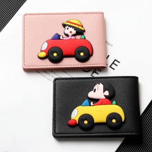 Motor Vehicle Driving License Leather Case Female Cartoon Card Holder Internet Celebrity Drivers License Driving License Two-in-One Protective Case Boys