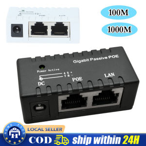 【Local delivery】 POE World Gigabit Passive POE Injector Poe Splitter for CCTV Power Over Enthernet Network Router