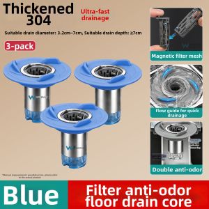 WONREFACT | Magnetic Anti-Odor Hair Filter Drain Core