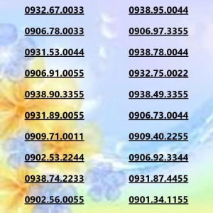 (VIP)Sim Mobifone số mới VIP tuyển chọn  đuôi (ab.ab a≤5) (SIM CHƯA KÍCH HOẠT PHẢI ĐĂNG KÝ CHÍNH CHỦ )