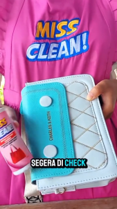 Miss Clean Spray Pembersih Tas Instan Tanpa Bilas Anti Noda Aman Kulit & Sintetis Premium Care
