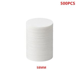 (New) 500Pcs Coffee Paper Filter 58 Mm Wood Pulp Filter Portafilter Paper Compatible With Coffee Machine Handle