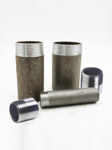 JISHUO | Seamless Stainless Steel and Carbon Steel Pipe Fittings Single Head Outer Screw Extended Reinforced