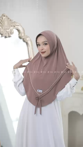 Jilbab Instan Bergo Amalia Pita Picot Bahan Jersey Barbara