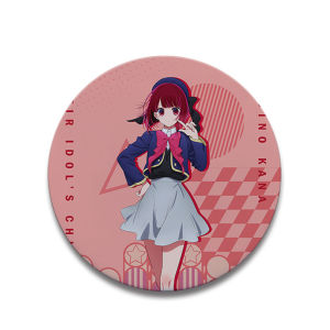 58mm Anime OSHI NO KO Hoshino Ai Aquamarin Arima Kana Kurokawa Akane Cosplay COSTUME Badge Pin SPTE Tinplate Brooch Prop Gilf