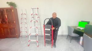 Foldable 3/4/5/6 Step Ladder Medium Duty Tangga Lipat Multipurpose Steel Stair Folding with Safety Lock and Hand Grip