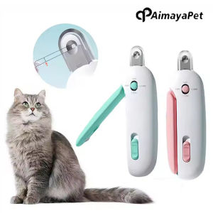 AIMAYAPET Pet Nail Clippers with Adjustable Hole Puppy Kitten Claw Care Tool to Avoid Nail Over-Cutting