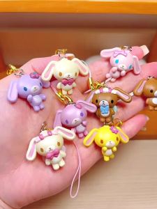 Takara Tomy | High Quality Anime Action Figure Sugarbunnies Pendant Blind Box Desktop Toy Keychain Cute Rabbit Pendant   Birthday Gift