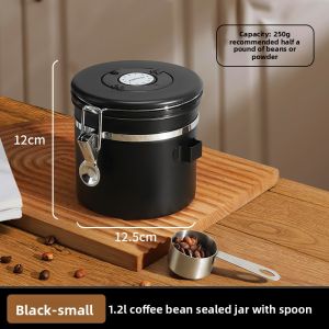 MONGDIO | Stainless Steel Airtight Coffee Bean Storage Can