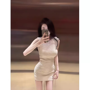 PEIXI | Seductive Slimming Ice-Silk Knitted Summer Dress Mini Skirt