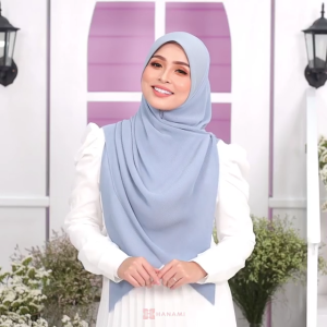 Tudung Bawal Eva Addison 20 Color Bawal Instant Pleated Hijabs by Hanami