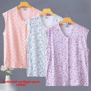 Cotton Opening Design Back Vest Plus Size